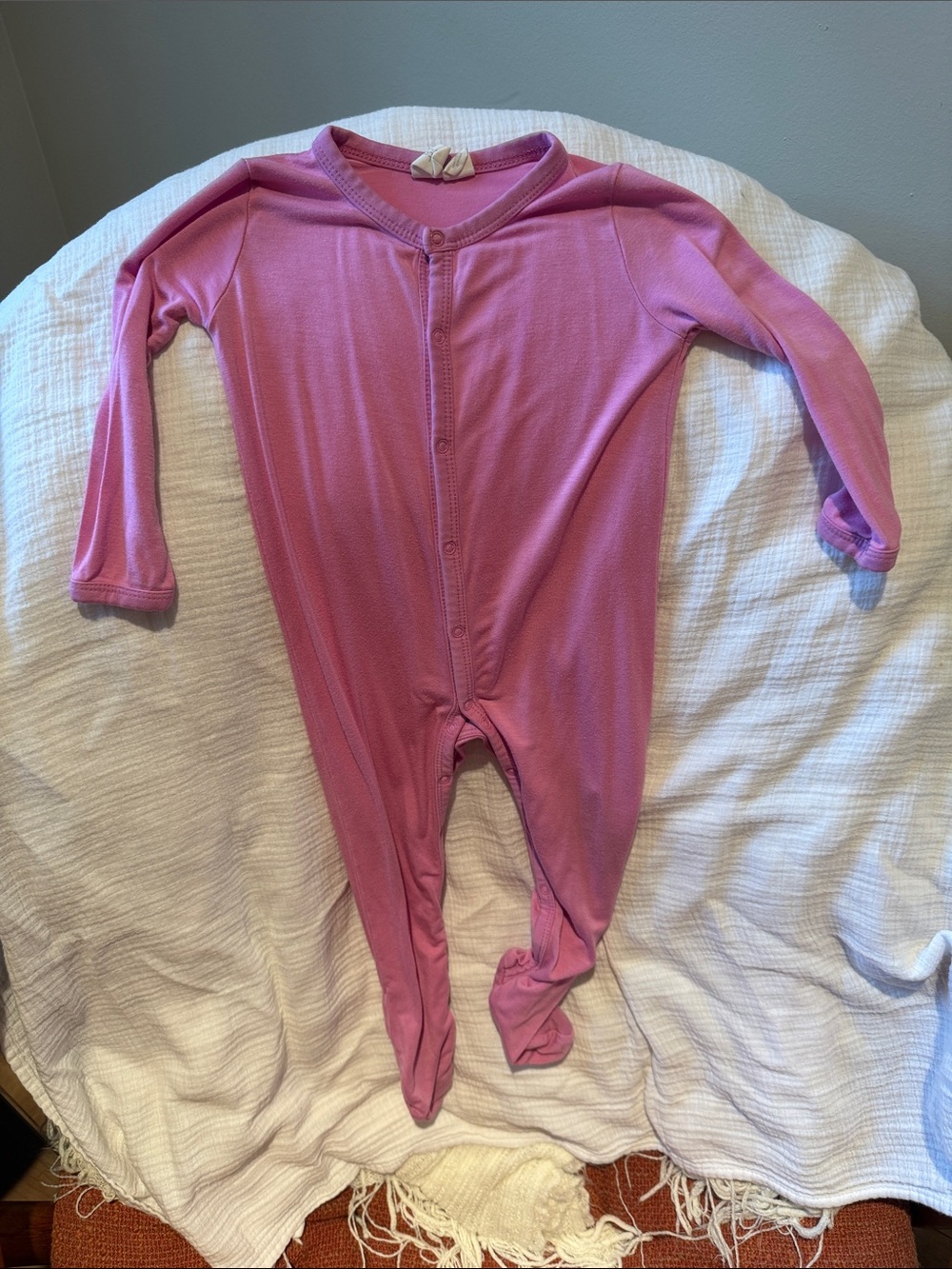 Kyte Baby Pink Footed One-Piece Pajamas 6-12 months